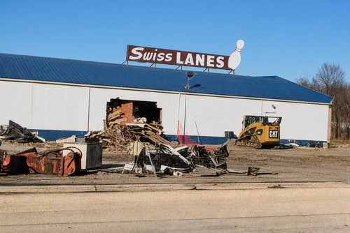 Historic Photo: When Swiss Lanes Came Tumbling Down