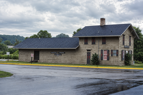 Historic Photo: Depot Between Two Eras in New Glarus