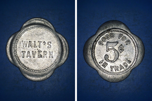 A 5-Cent Token from a Larger Life
