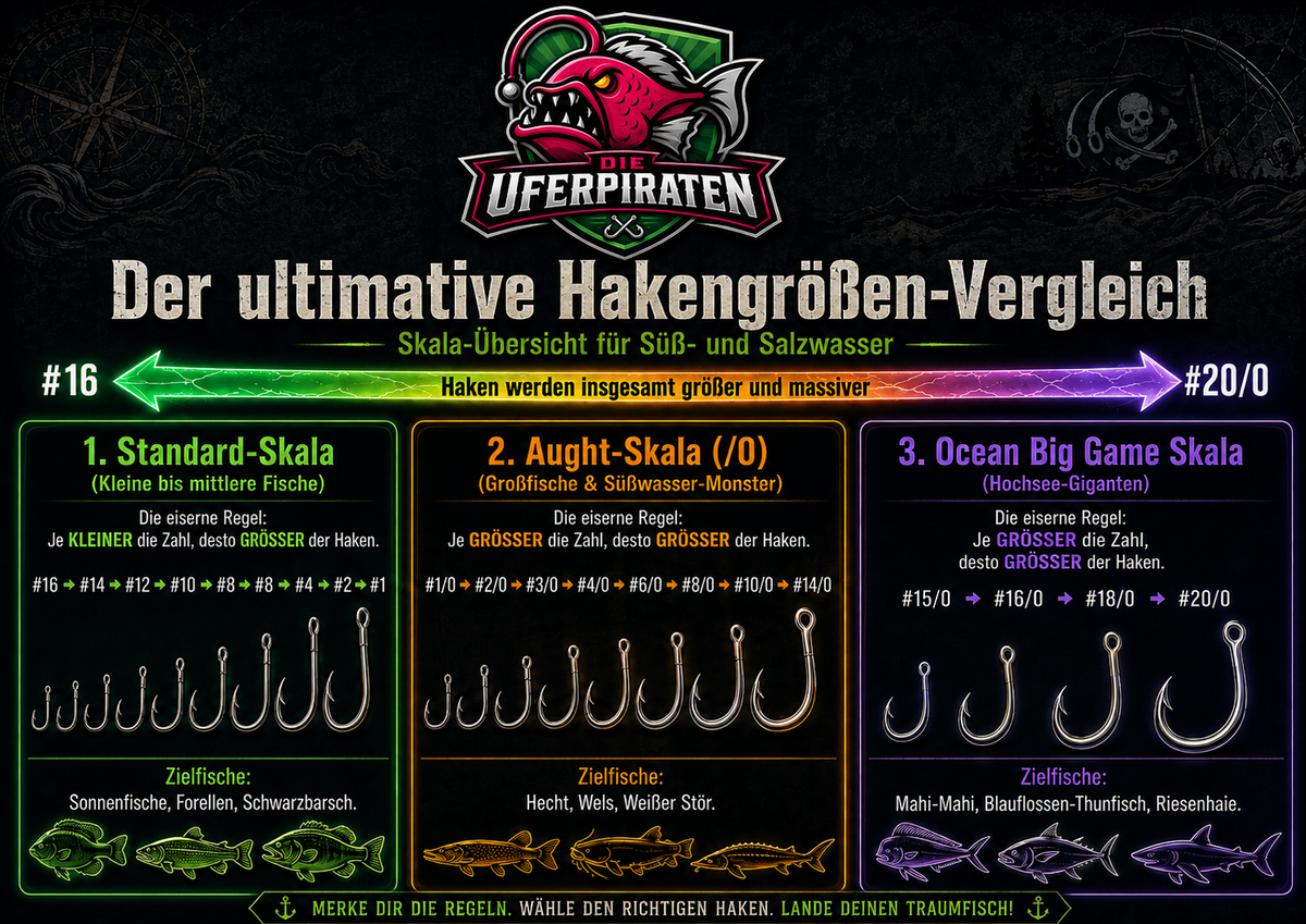 Fishing Planet Hakengrößen erklärt: Welcher Haken ist größer?