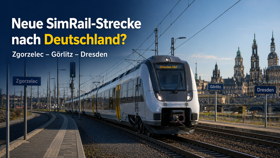 Neue SimRail-Strecke nach Deutschland? Was zur Route Zgorzelec – Görlitz – Dresden bekannt ist
