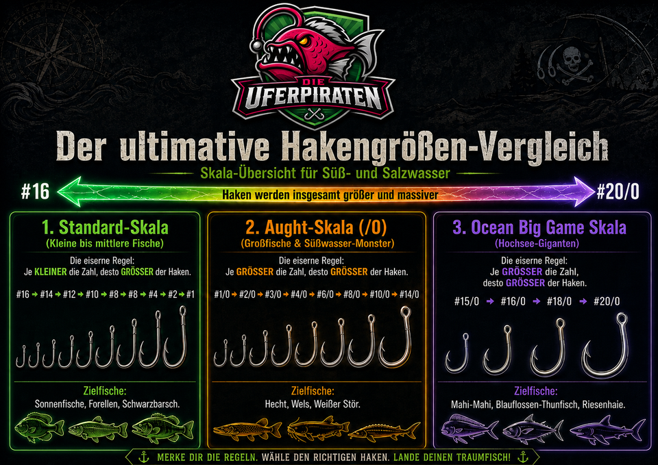 Fishing Planet Hakengrößen erklärt: Welcher Haken ist größer?