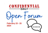 Weekend Open Forum