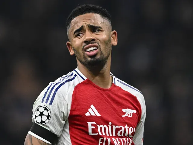 Arsenal forward Gabriel Jesus in the UEFA Champions League