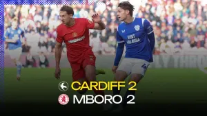 Cardiff Dig Deep for Point After Middlesbrough Fightback