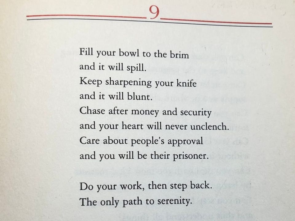 Do Your Work, Then Step Back: Taoist Wisdom for Sustainable Leadership