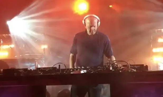 David Solomon, a DJ who is also a CEO, at the mixing board.
