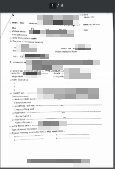 Image of a Police report from the Satara Police Department 