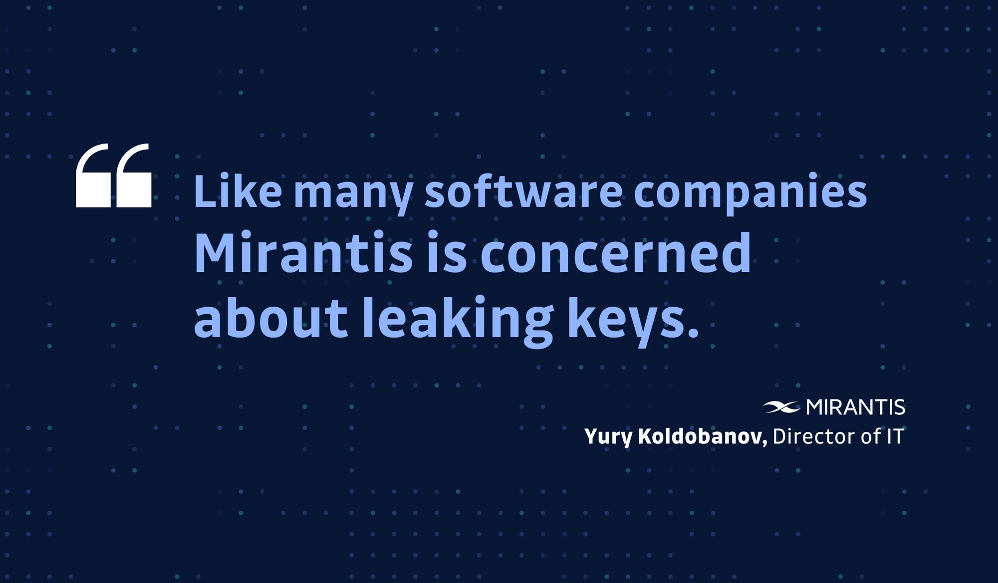 CISO Live - Yury Koldobanov from Mirantis