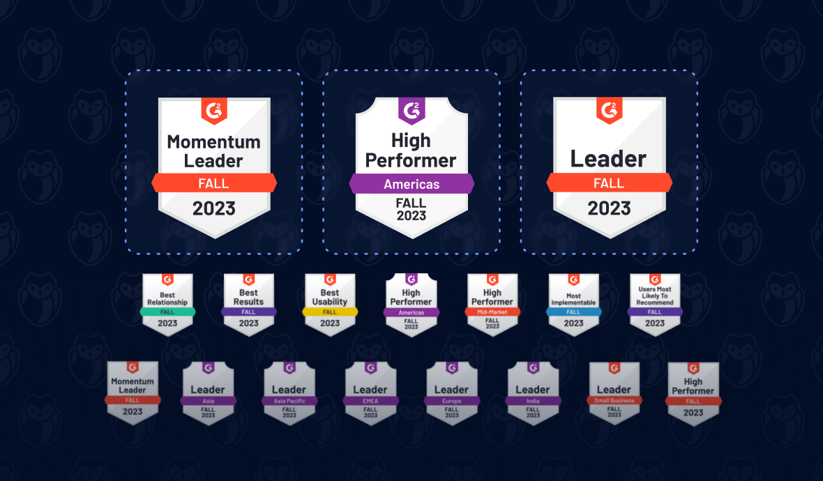 We’ve Got Badges! Yes We Do! We’ve Got 18 From G2!