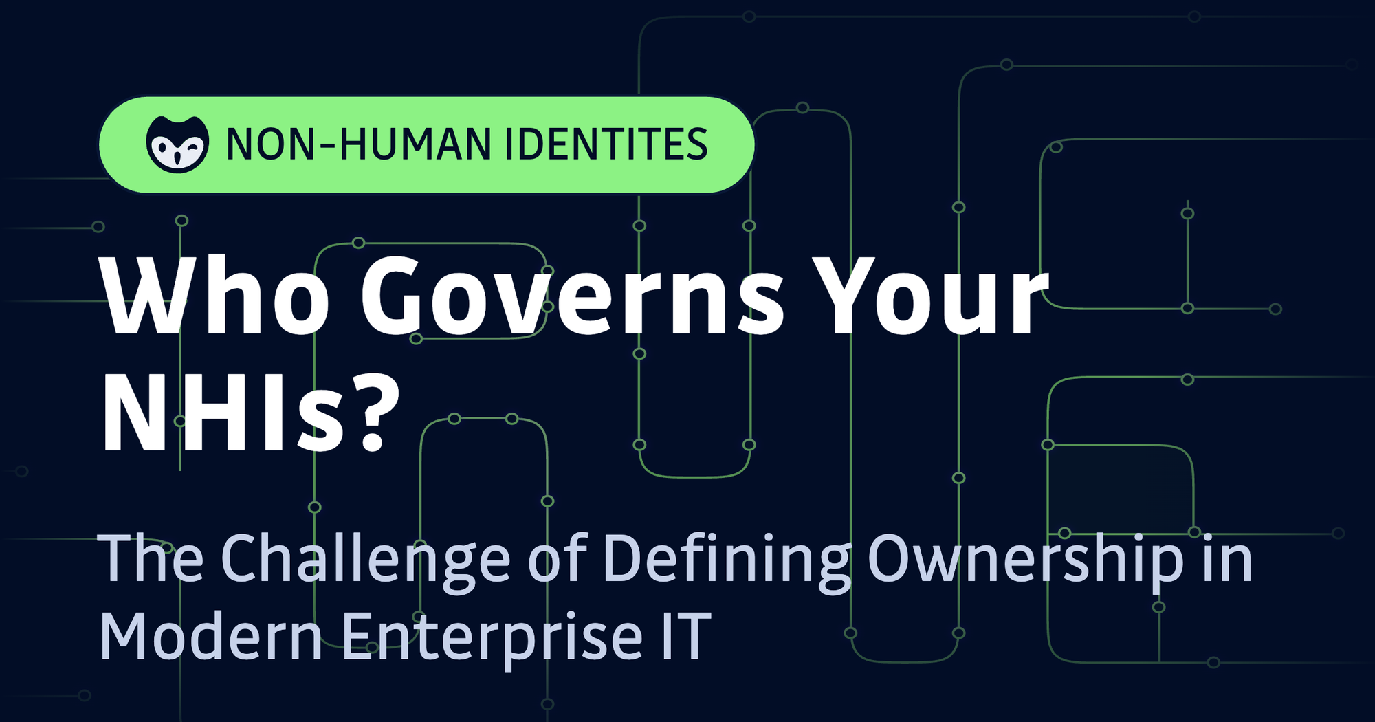 Who Governs Your NHIs? The Challenge of Defining Ownership in Modern Enterprise IT
