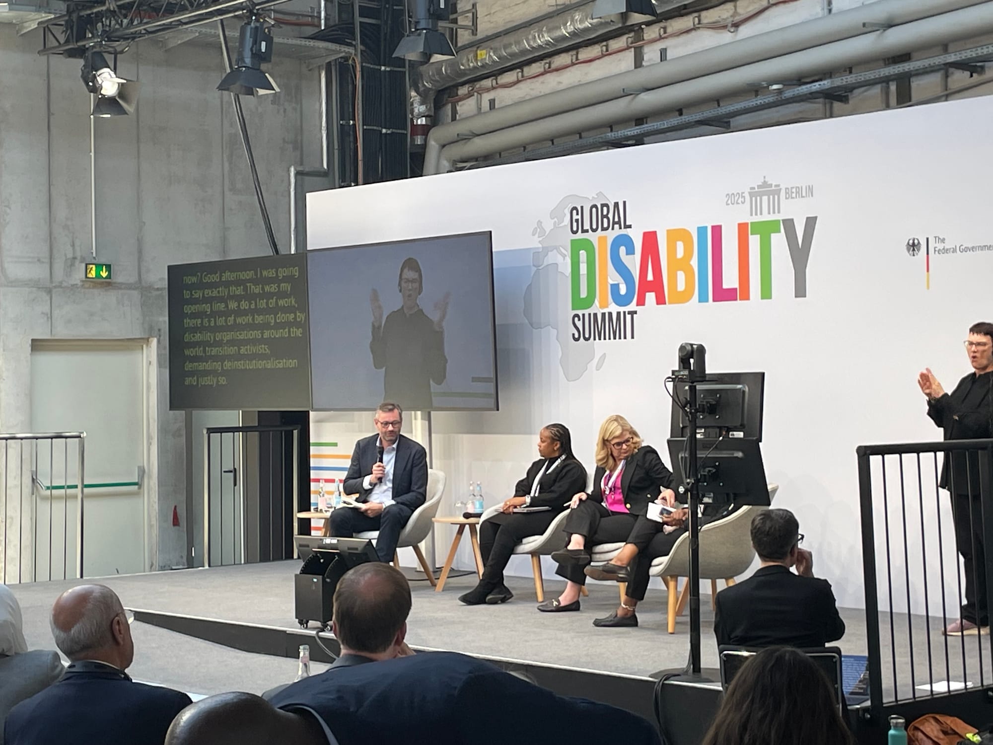 Milan Šveřepa speaking at the Global Disability Summit side-event