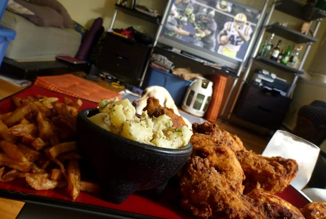 chicken and ducks