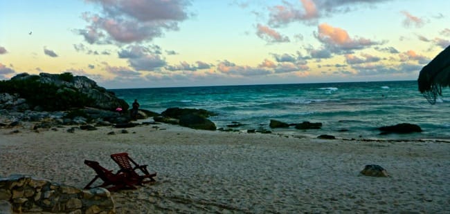 tulum sunset