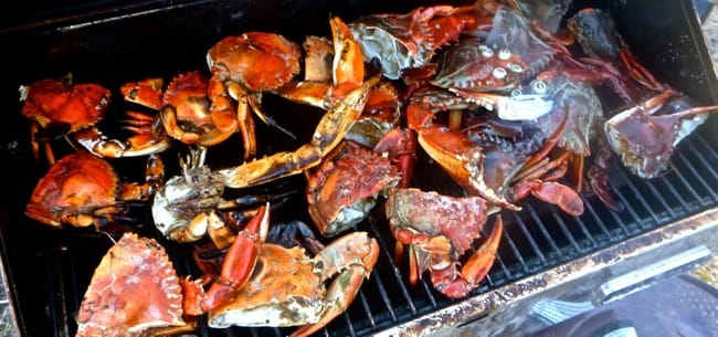 grilled crab