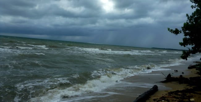 rough seas