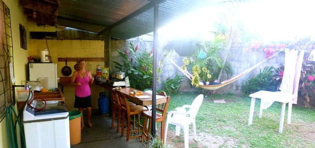 outdoor kitchen