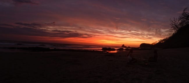 playa maderas sunset