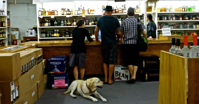 liquor store