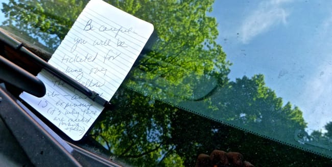 not a ticket