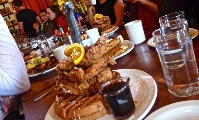 chicken and waffles