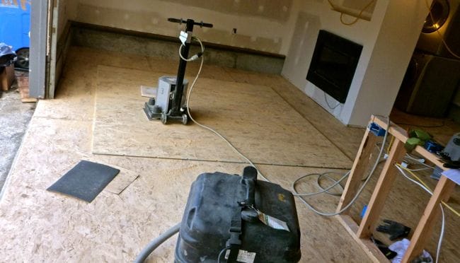 sanding floors
