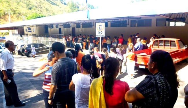 the line