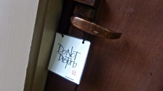 do not disturb