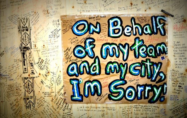 Vancouver hangs it's head