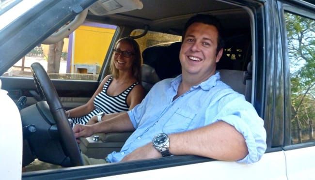 Assessing the damage in Playa Maderas, Nicaragua