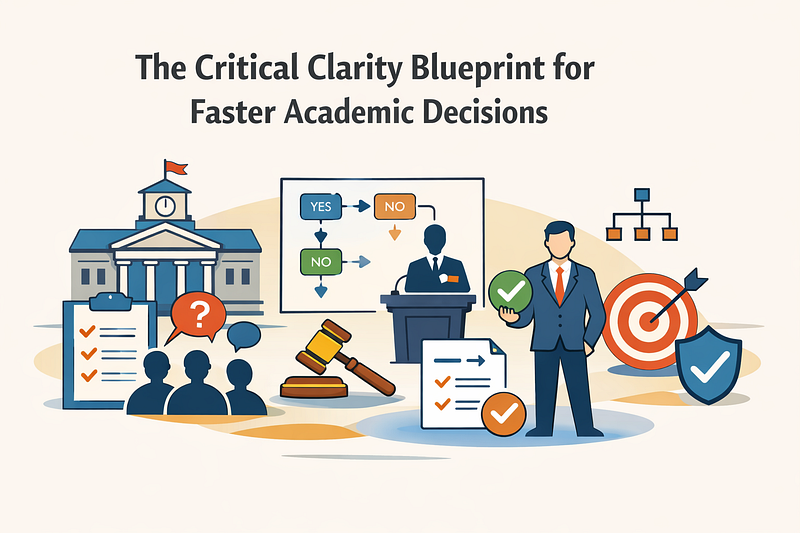 The Critical Clarity Blueprint for Faster Academic Decisions