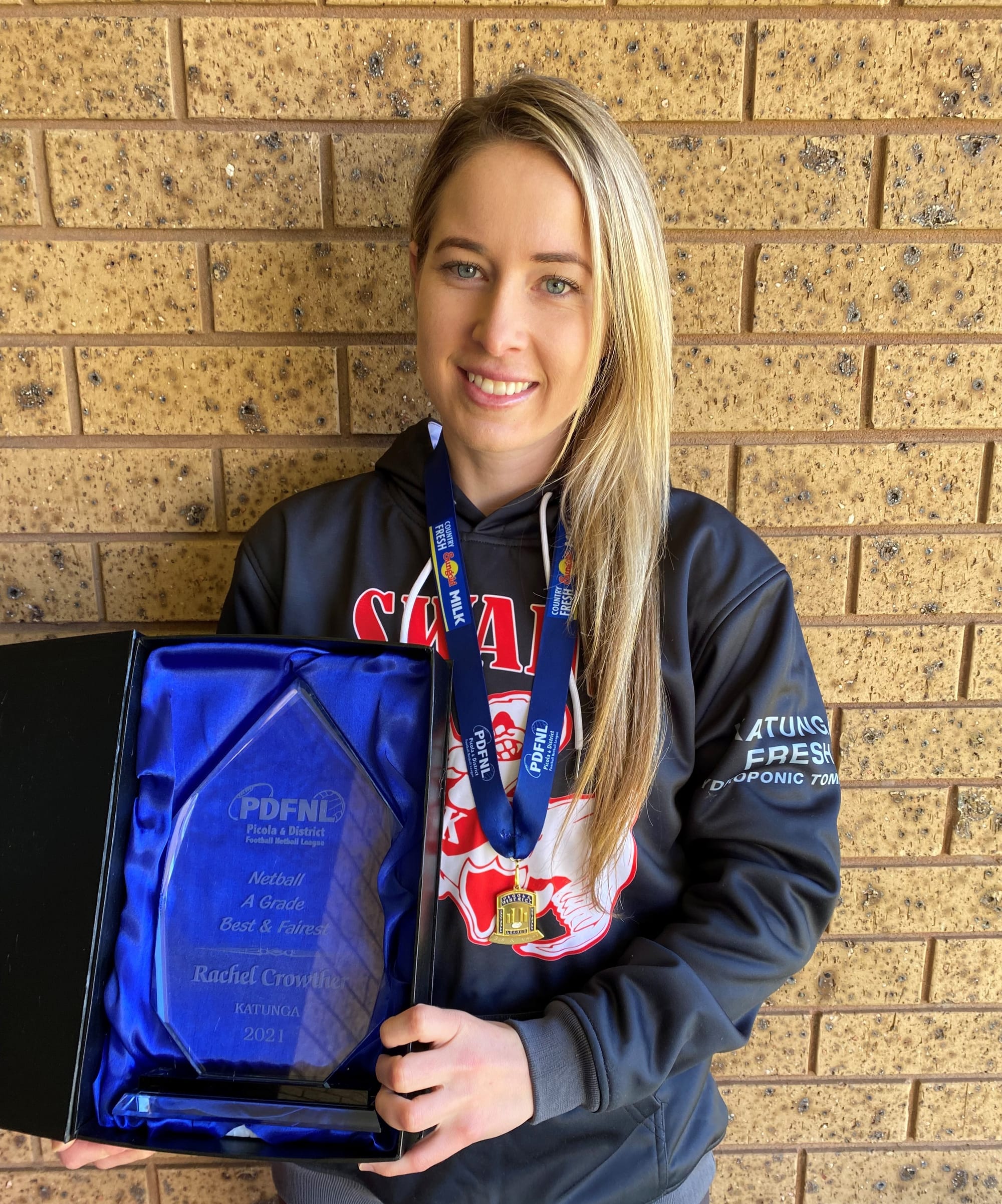 Winner... Rachael Crowther won the Picola League’s Lukies medal on Monday night