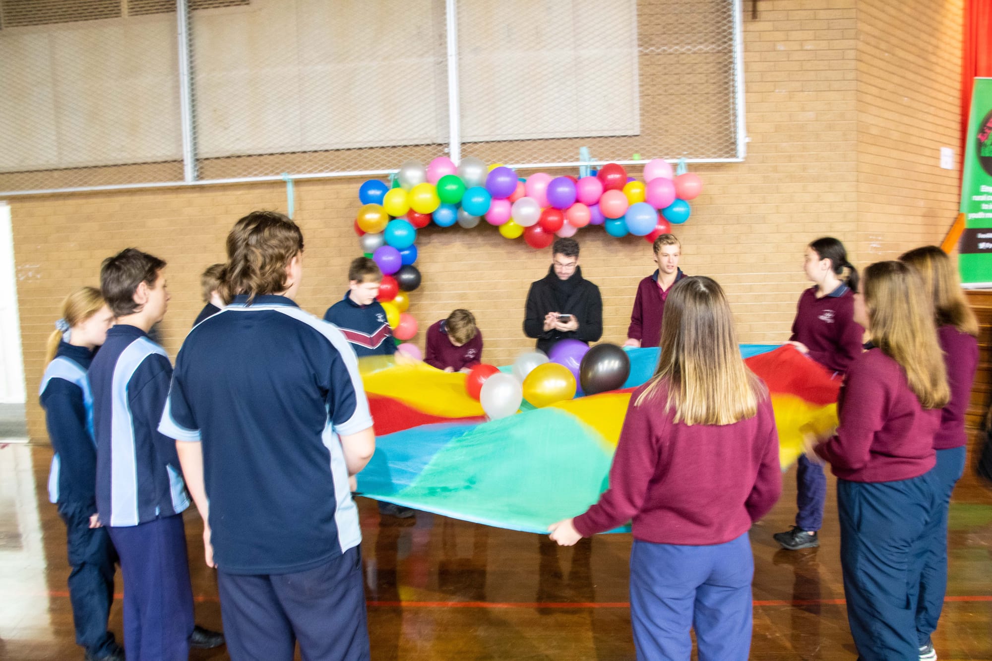 All together ... This was one of the activities the kids did together on the launch day. 
