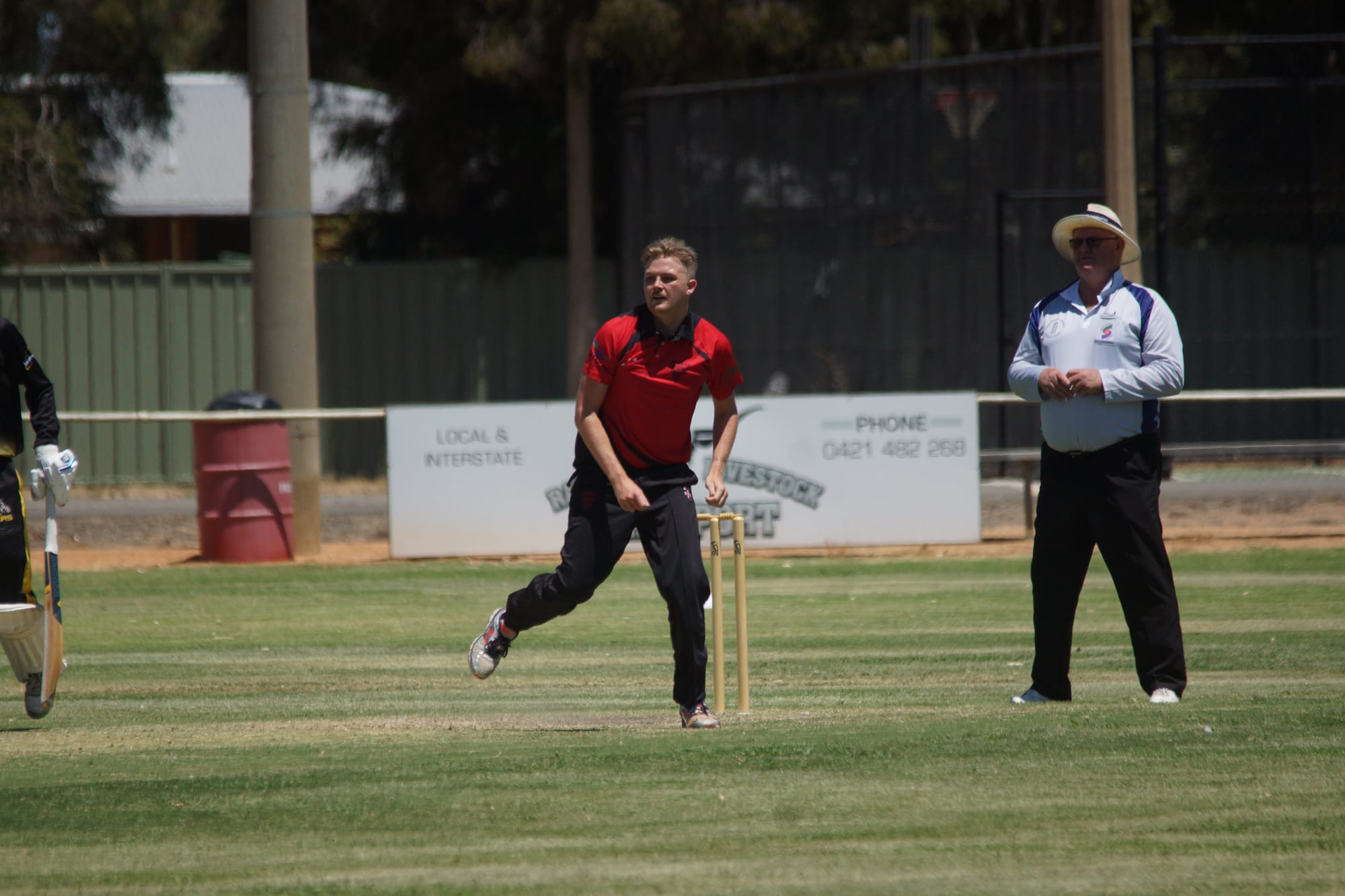 Star paceman... Jesse Trower bowled without luck at the weekend, but still played a vital role with the ball.

