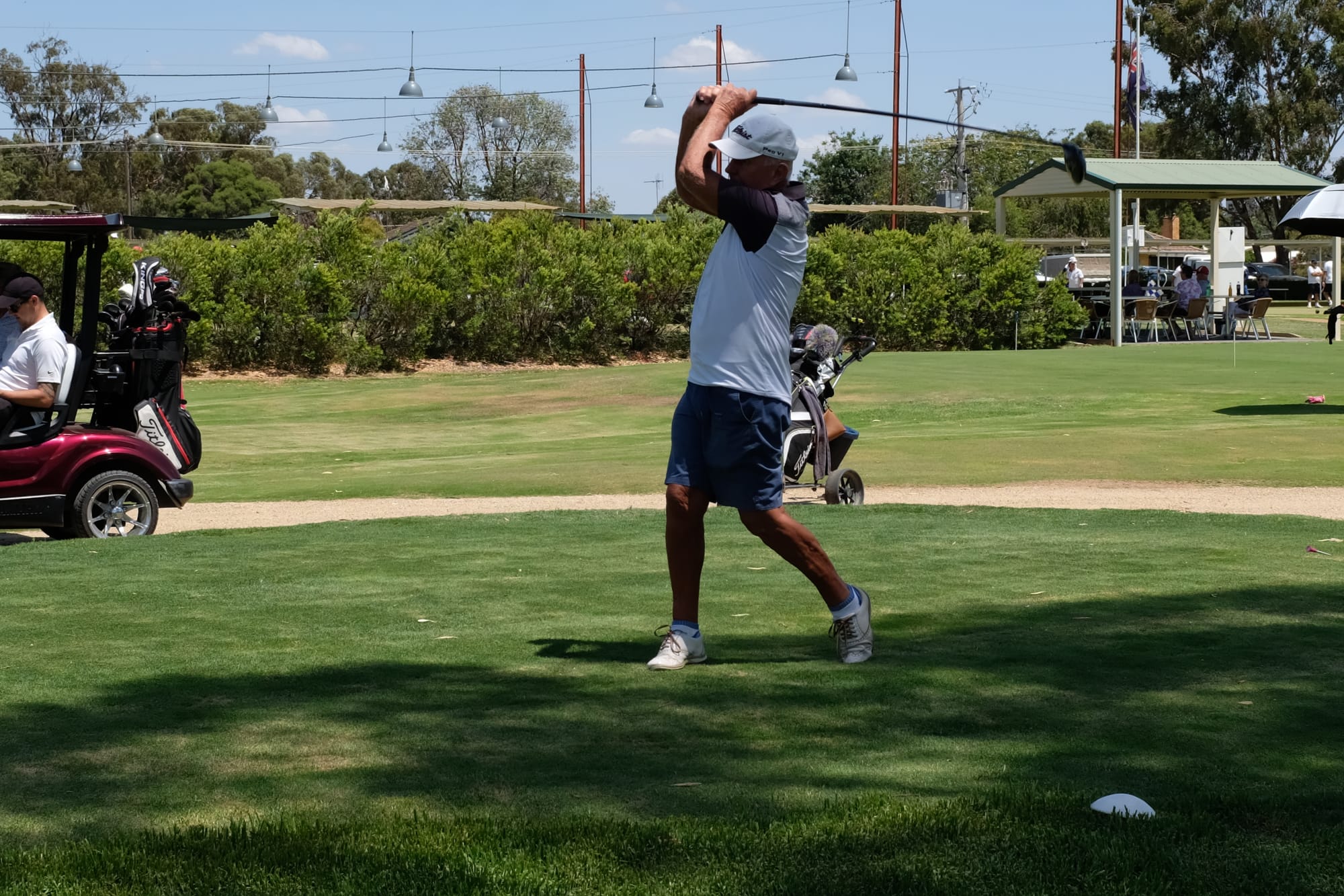 Par for the course ... Ron Smith played a terrific round of golf on Saturday to win the day’s Numurkah event.