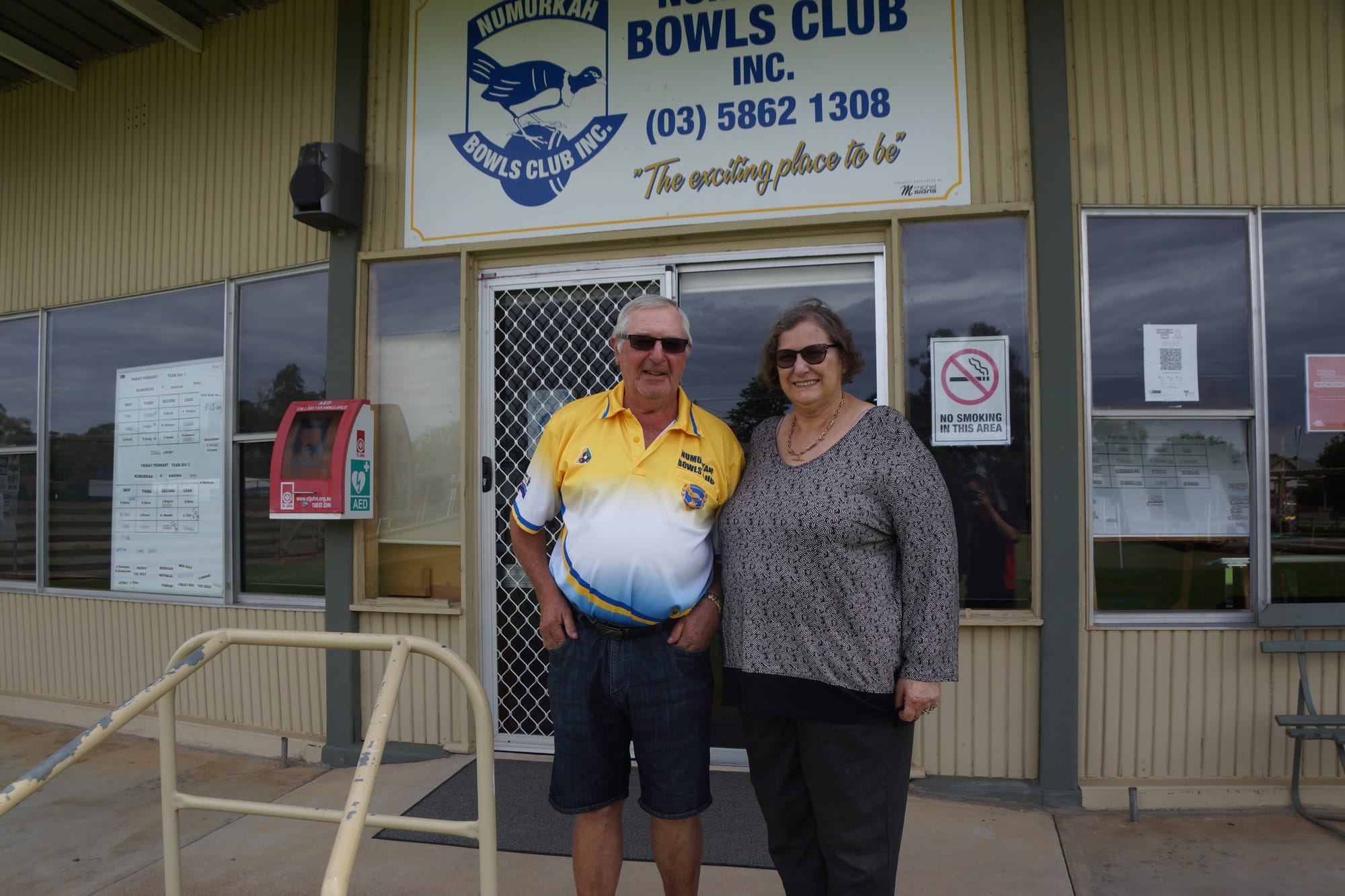 Farewell... Rod and Debbie Seen will leave a lasting mark on Numurkah Bowls Club.
