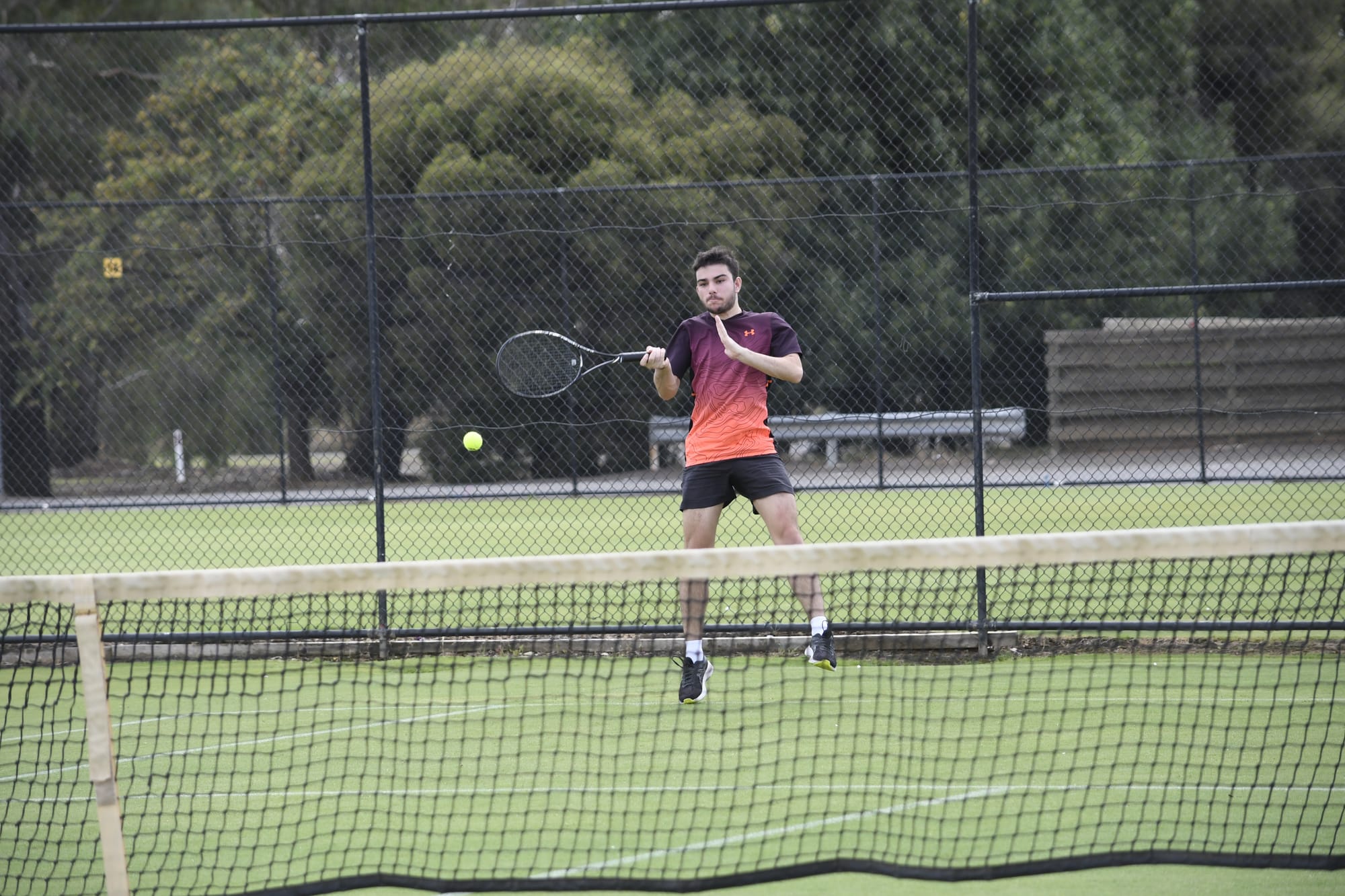 On fire... Michael Kam was one of a trio of three set winners last Saturday.
