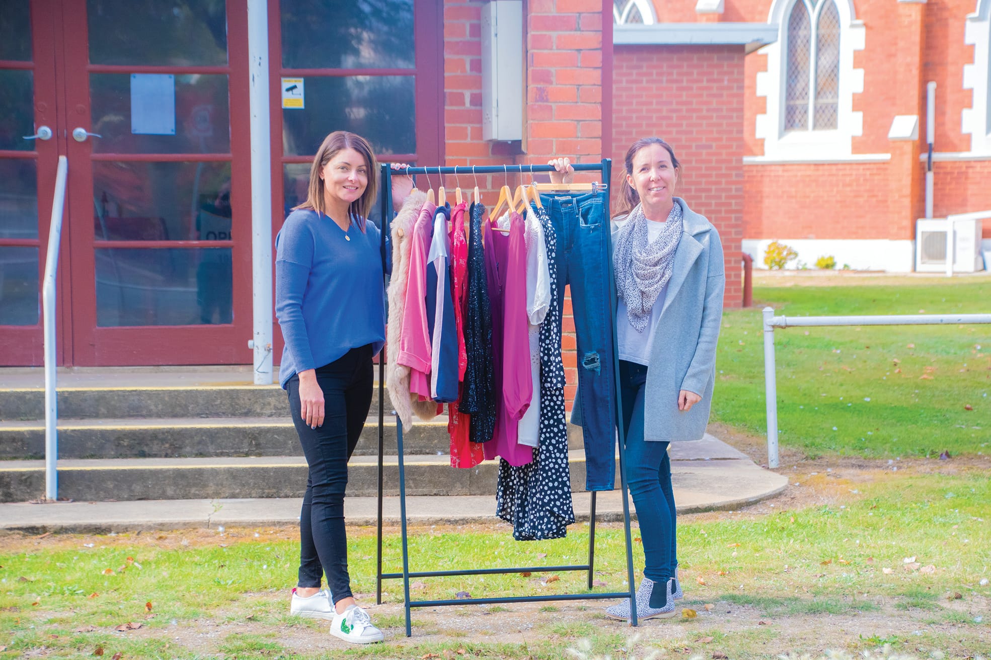 Saving the environment one bargain at a time... Back on the Rack market organisers Shelley Patone and Diana Baxter are looking forward to a good day this Sunday.
