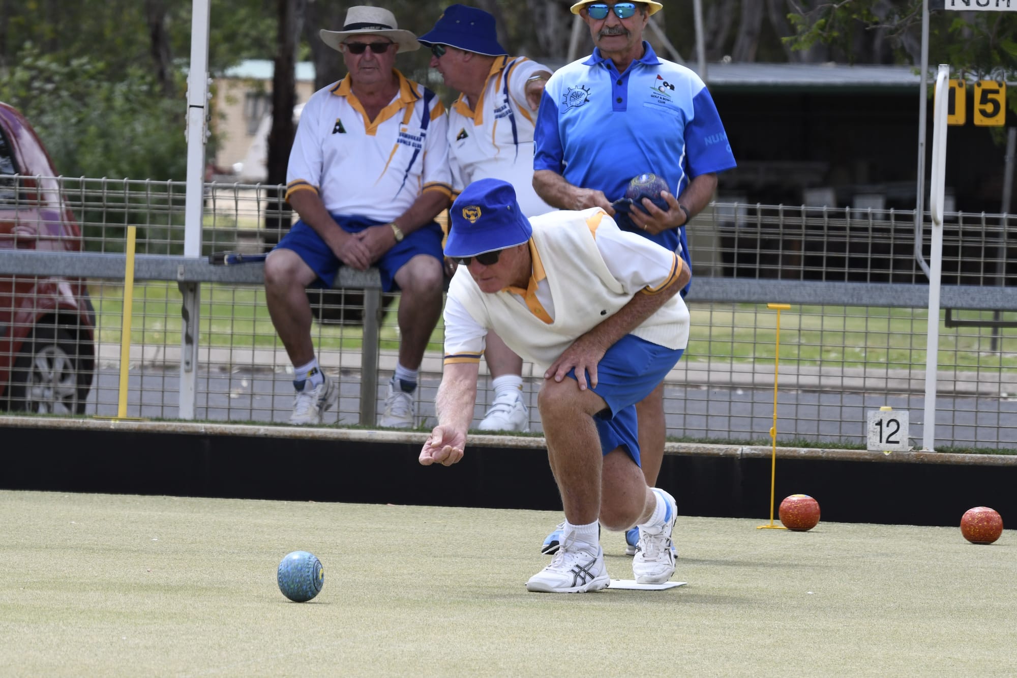 Concentration ... Peter Dealy was a key member of one of Town’s two division one winning rinks. 