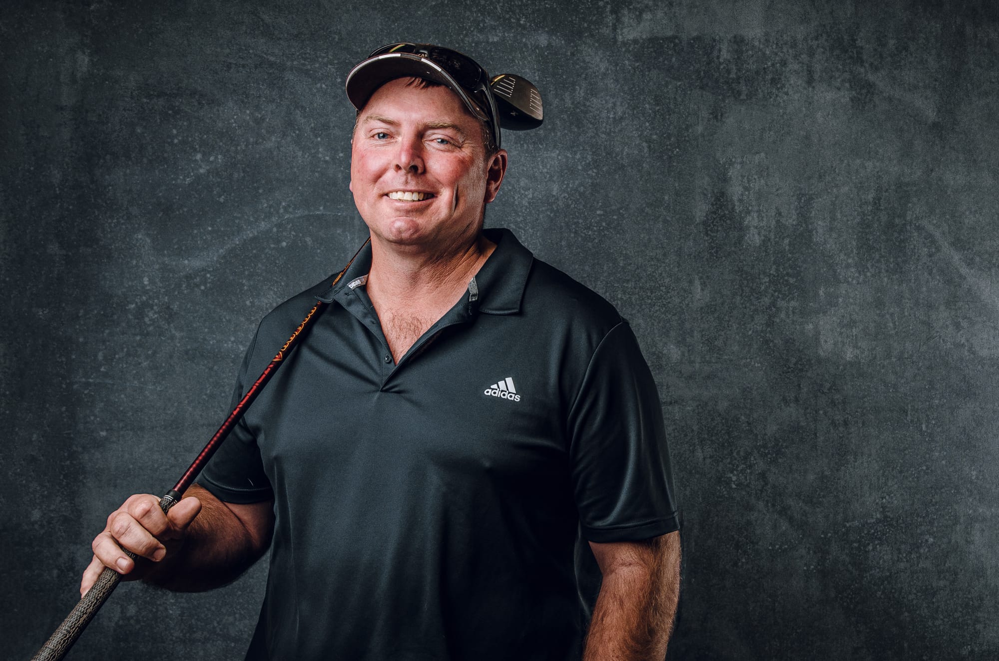 Picturing the win ... Andrew ‘Strazz’ Storer has been crowned Numurkah Golf Club Champion 10 times.
