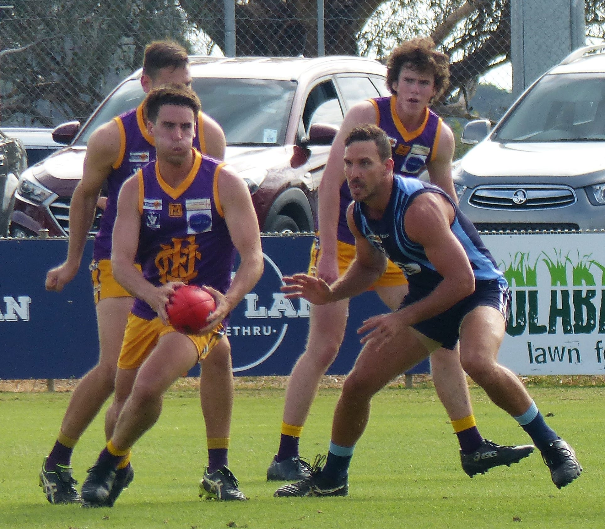 Class in traffic... Jackson Farrell weaves his way out of traffic. 