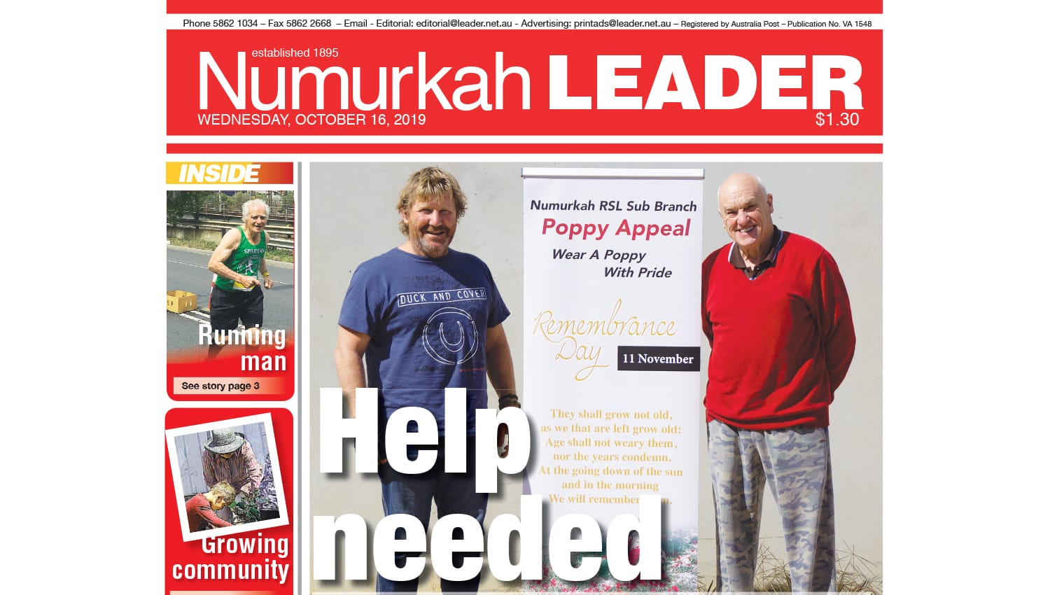 Numurkah Leader digital edition: October 16 2019
