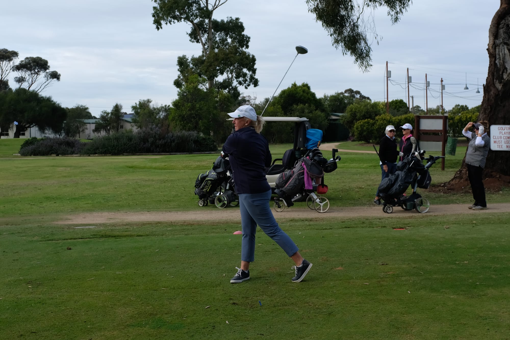 One of a kind --- Margot McGrath was the only woman to play to her handicap last Wednesday