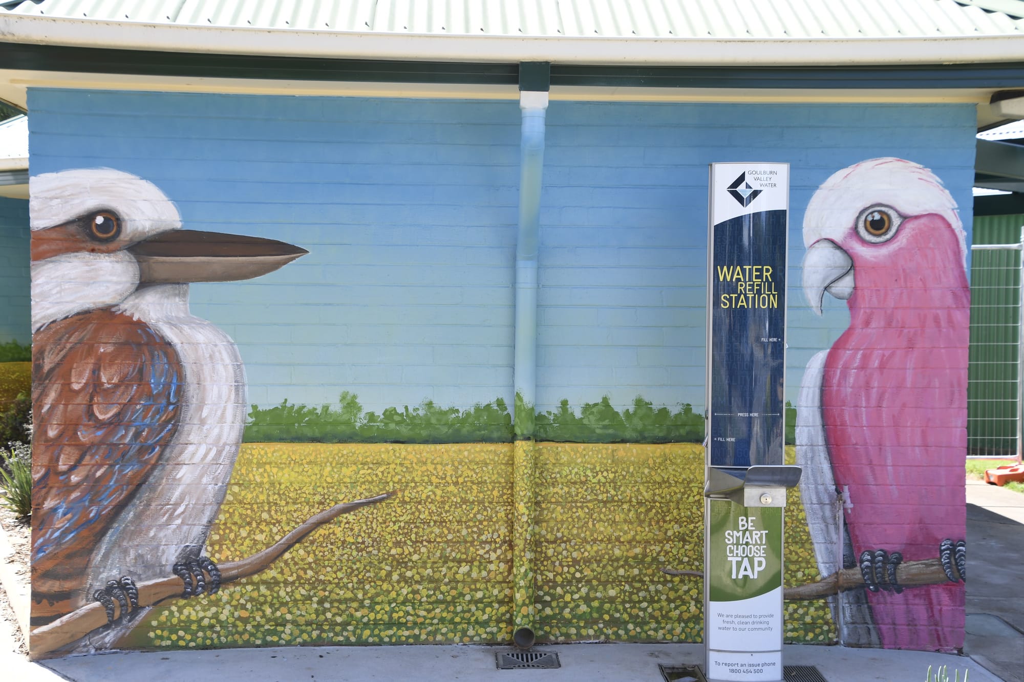 Almost done ... The mural is looking great as it begins to take shape. 