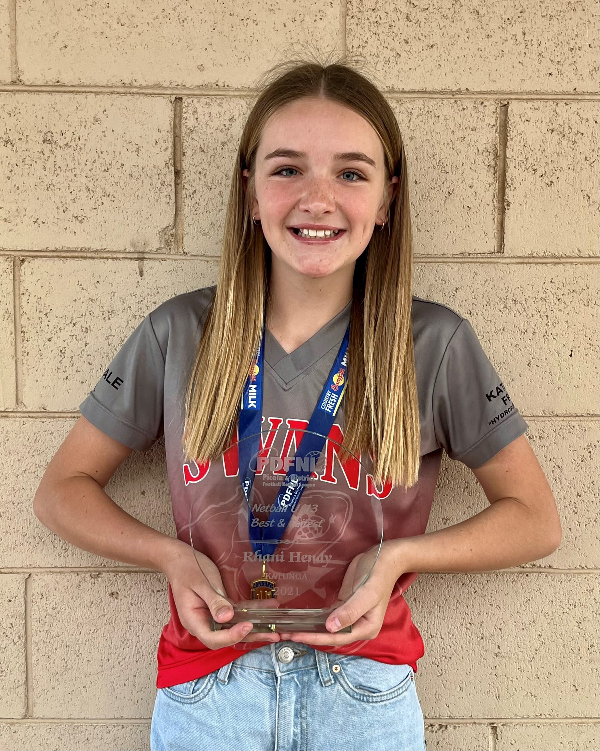 Winner... Rhani Hendy was the PDNL’s under 13s league medallist. 
