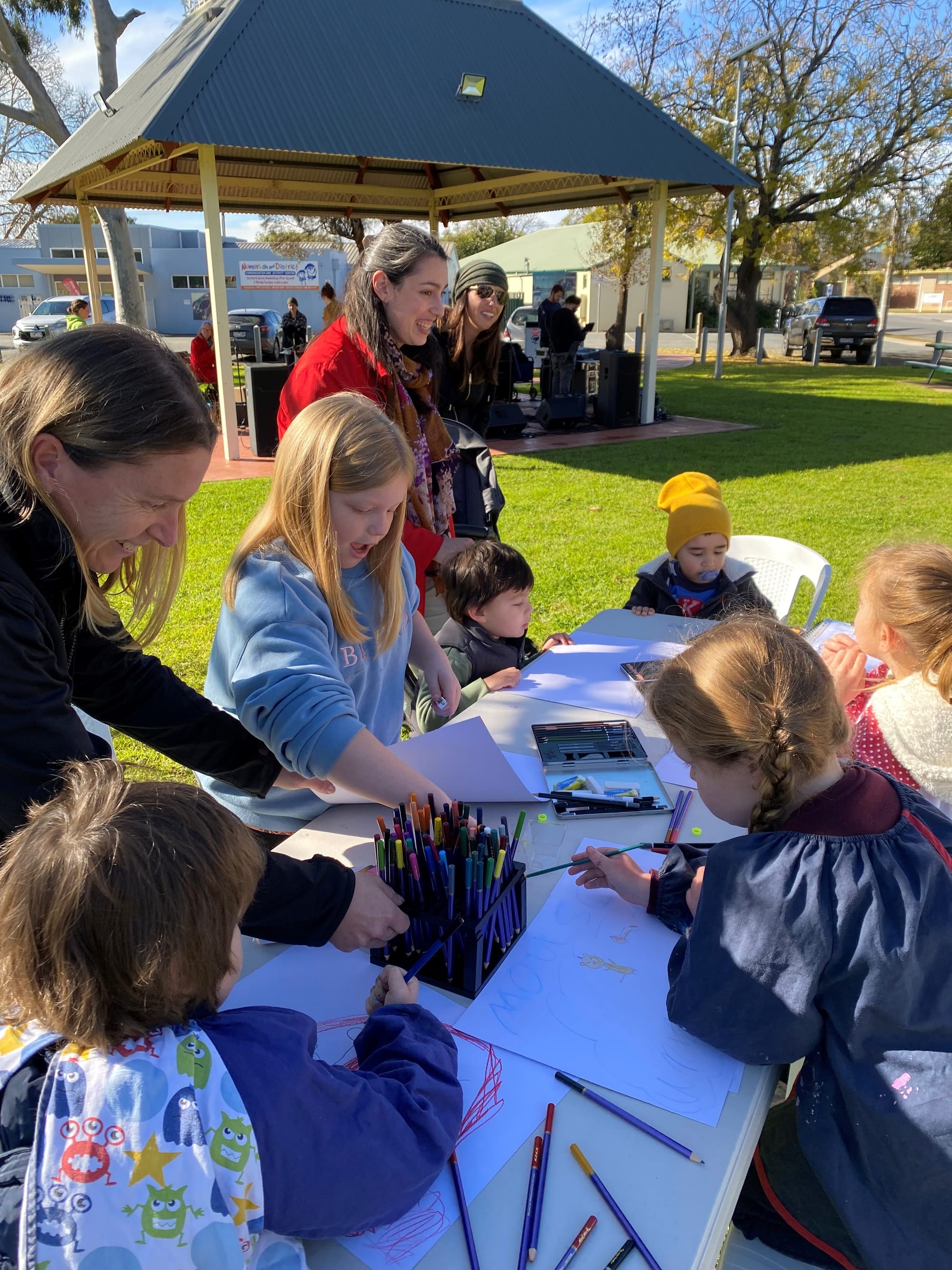 School holiday fun... Dozens of local kids helped CAN Hub takeover on Sunday morning.