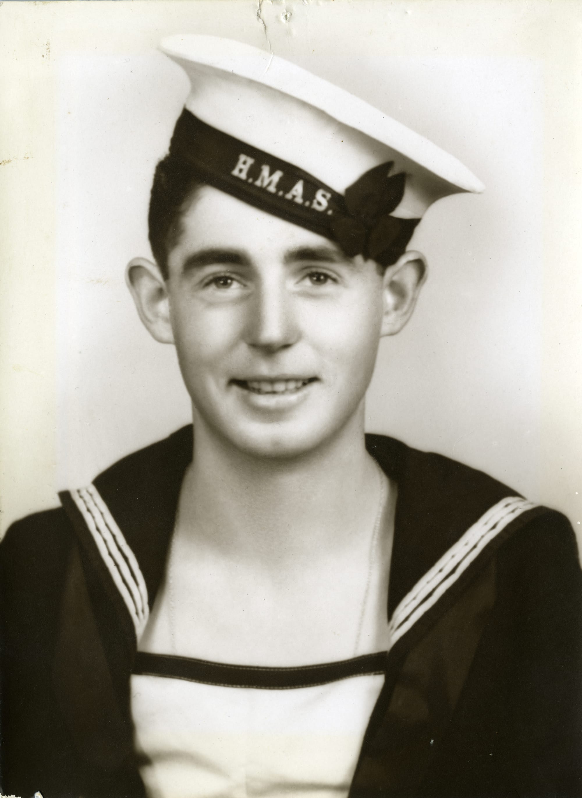 Navy man ... Bill Dudley celebrated the end of the war in Melbourne, before being sent to Japan as part of the occupation force. 
