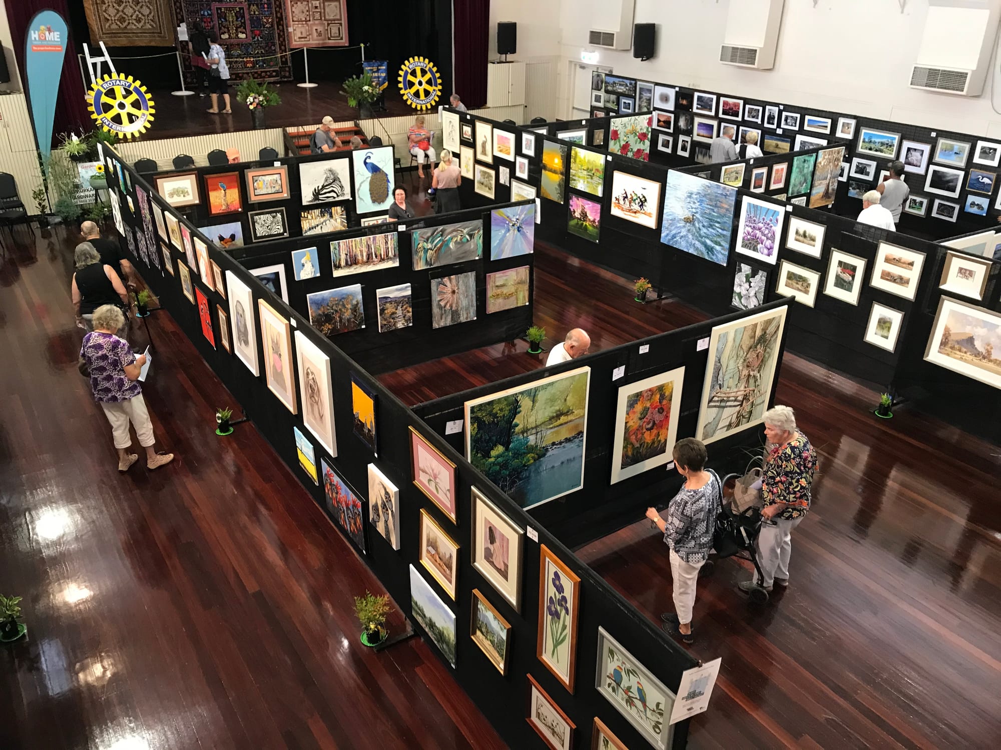 Excellent entries for art exhibition