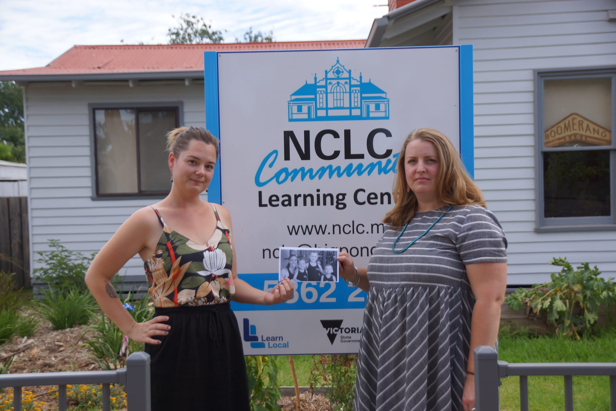 We care ... Nicole Wells and Amelia Slater are providing an opportunity for the community to come together and mourn Hannah Clarke and her children and support other victims. 