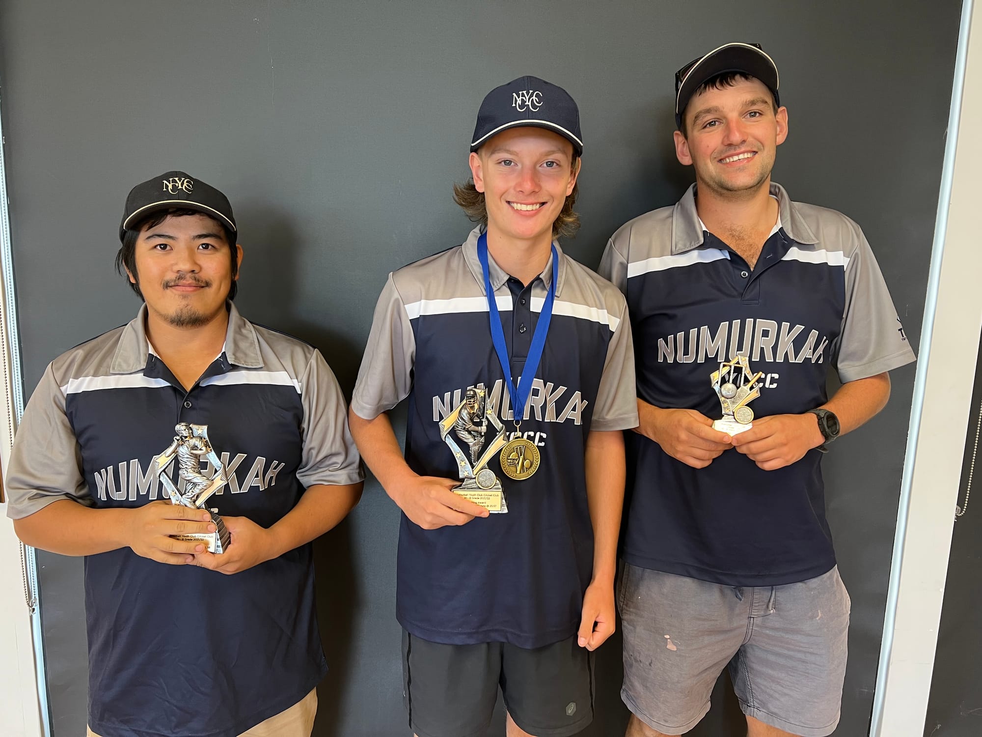 B-grade winners... (From left): Reydan Lacuin, Riley Dawson, Nick Dowell.